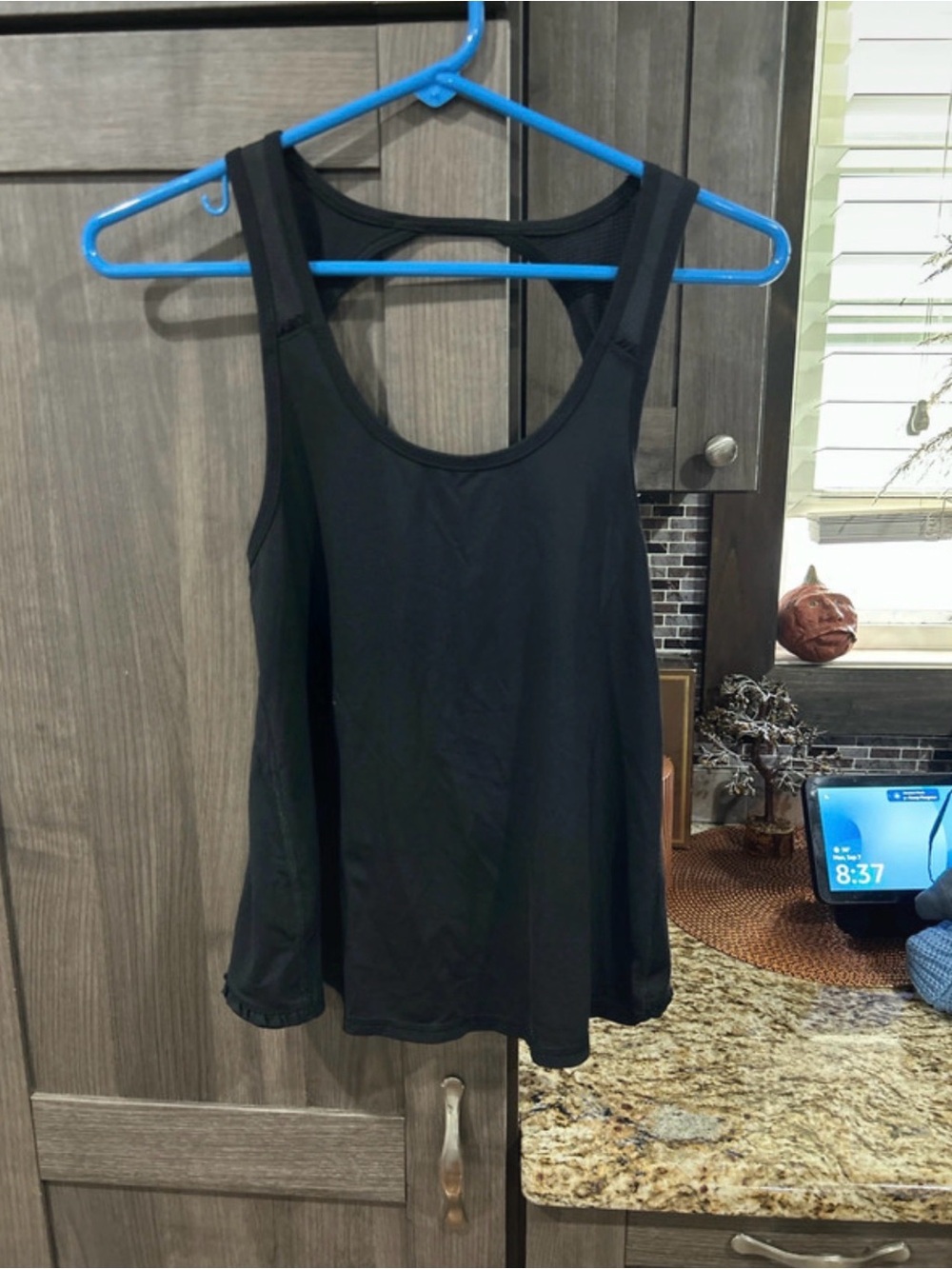 American Eagle Outfitters Black Racerback Athletic Tank